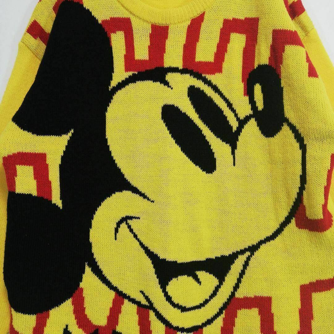 Disney(ディズニー)のCOXCOMBO ミッキーマウス セーター ニット イエロー 黄色 ディズニー レディースのトップス(ニット/セーター)の商品写真