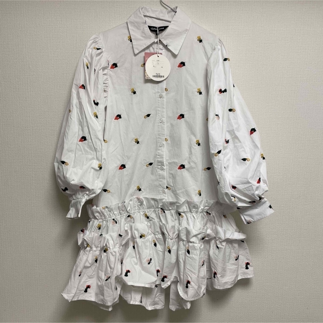 sister jane - 【新品】sister jane フリルシャツワンピース sister jane - 【新品】sister jane フリルシャツワンピース