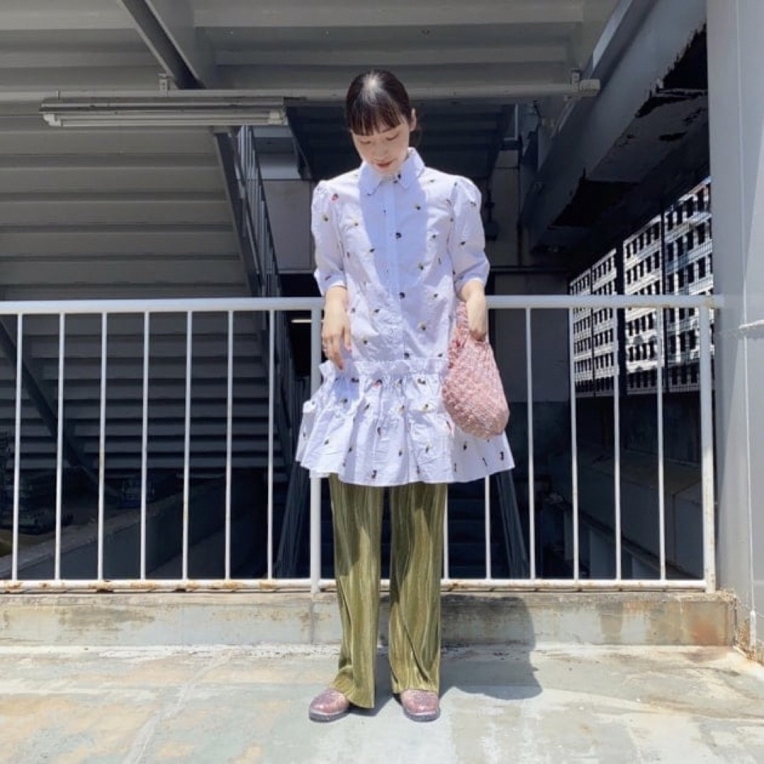 sister jane - 【新品】sister jane フリルシャツワンピース sister jane - 【新品】sister jane フリルシャツワンピース