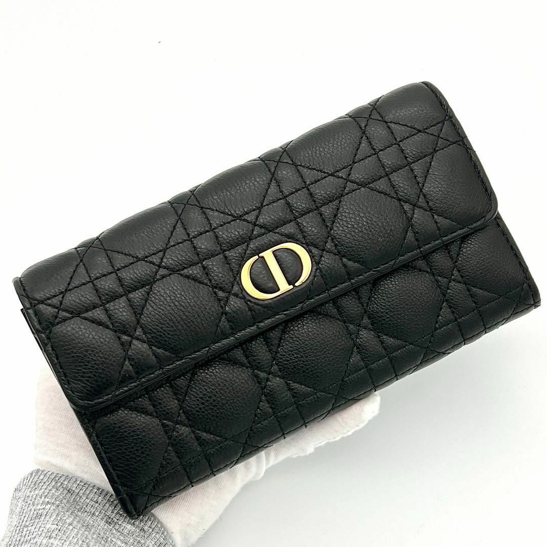 Christian Dior(クリスチャンディオール)の⭐️鑑定済⭐️クリスチャンディオール カロ カナージュ カーフスキン ウォレット レディースのファッション小物(財布)の商品写真