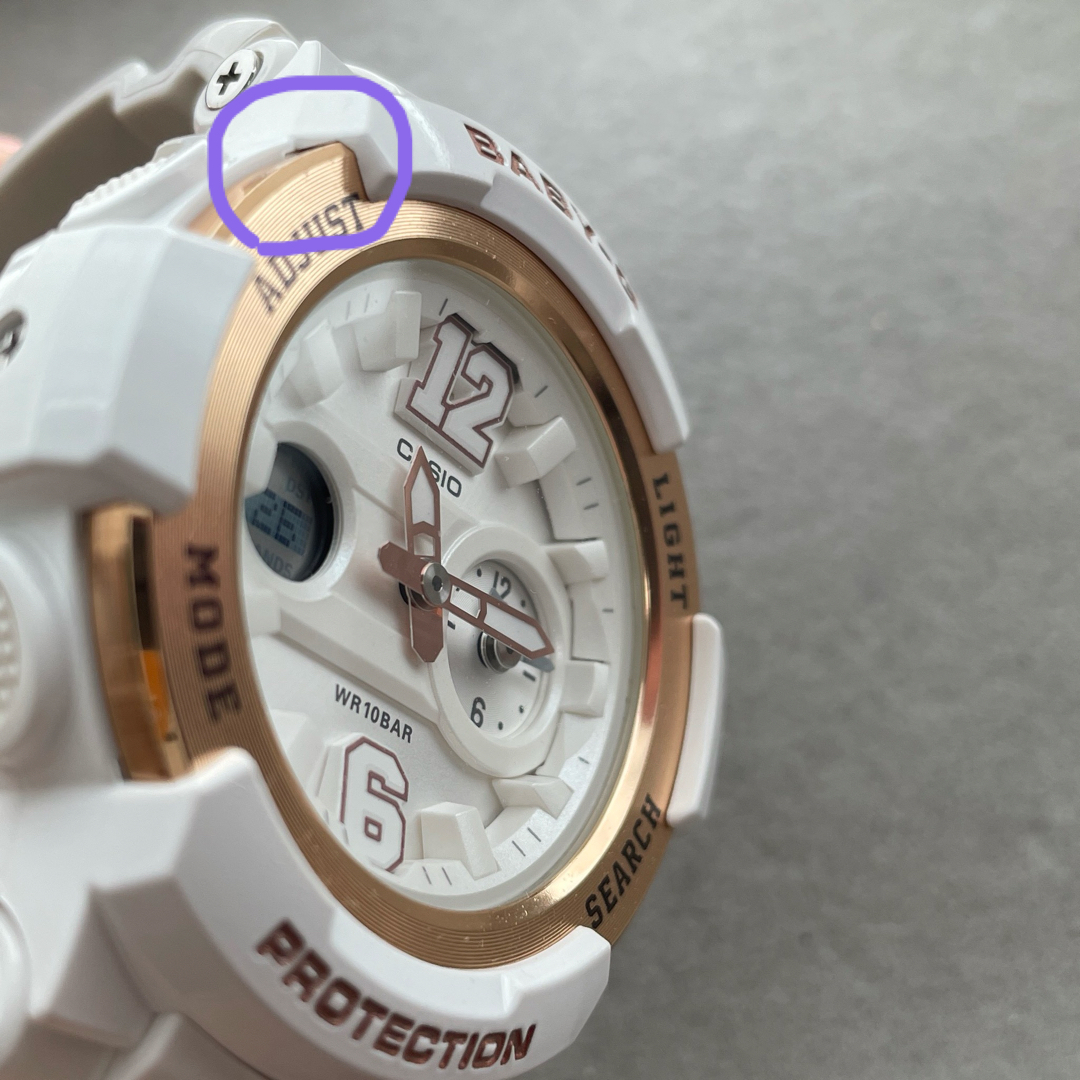 Baby-G(ベビージー)のbaby-g BGA-210-7B3JF 白 レディースのファッション小物(腕時計)の商品写真