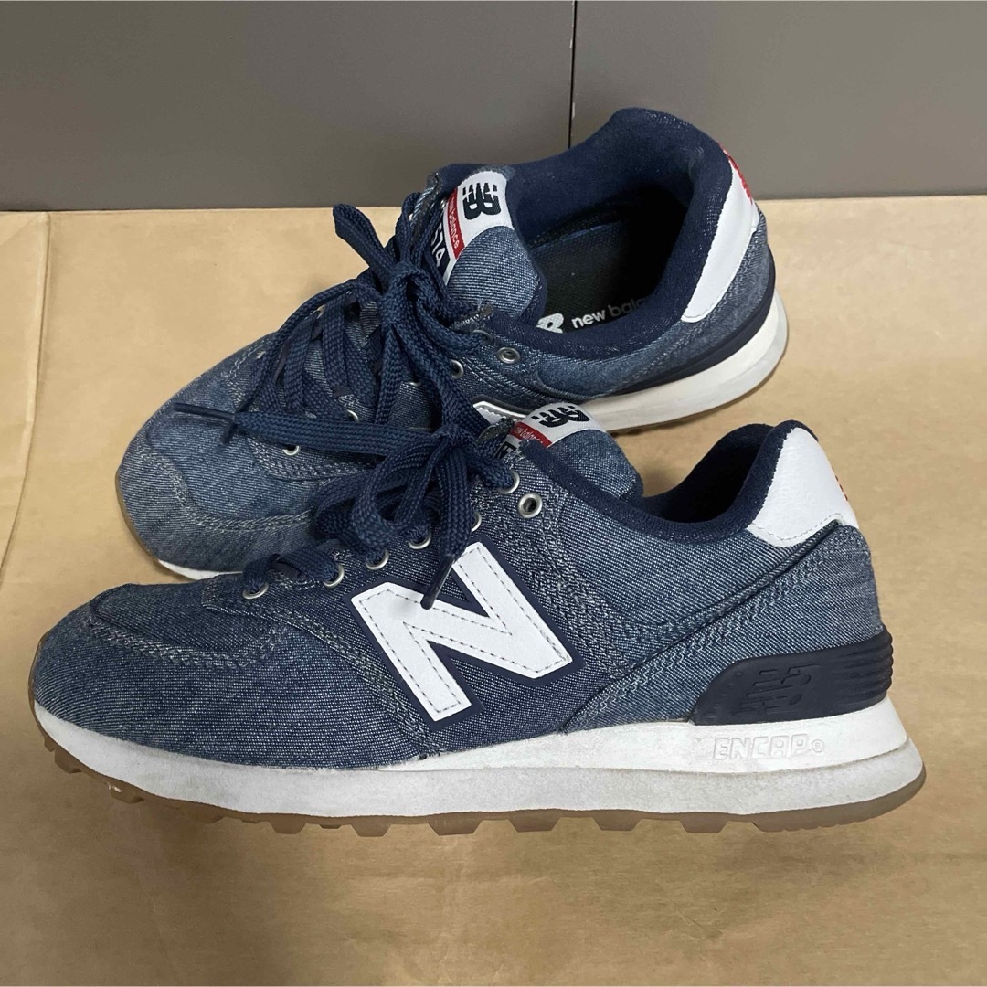 New Balance(ニューバランス)のNew balance  574  デニム　22cm レディースの靴/シューズ(スニーカー)の商品写真