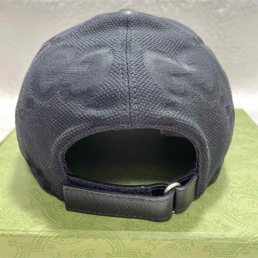 Gucci(グッチ)の箱付き GUCCI グッチ ジャンボGG キャンバス ベースボールキャップ XL メンズの帽子(キャップ)の商品写真