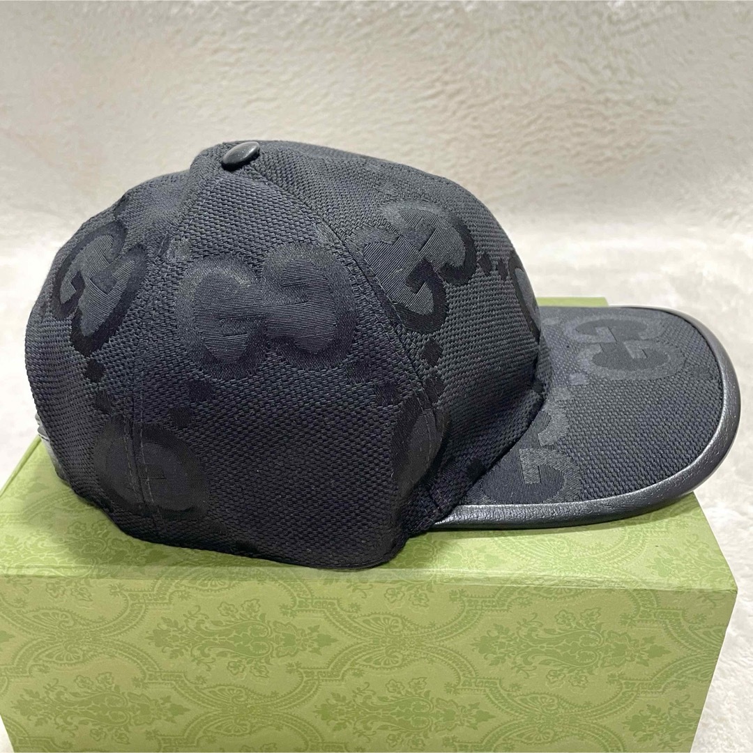 Gucci(グッチ)の箱付き GUCCI グッチ ジャンボGG キャンバス ベースボールキャップ XL メンズの帽子(キャップ)の商品写真