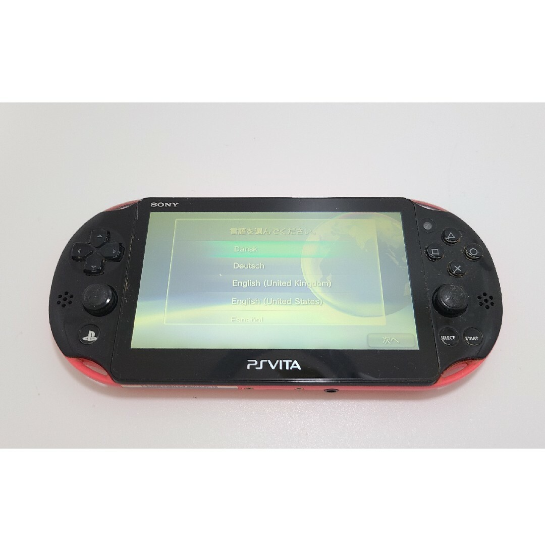 PlayStation Vita(プレイステーションヴィータ)のPlaystation Vita PCH2000 ピンク×ブラック エンタメ/ホビーのゲームソフト/ゲーム機本体(携帯用ゲーム機本体)の商品写真