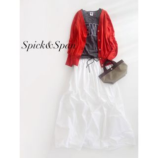 Spick & Span ICE COTTON Vカーディガン