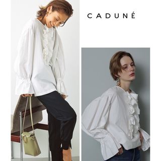 Drawer - cadune フリルブラウス カデュネ　38 新品タグ付き