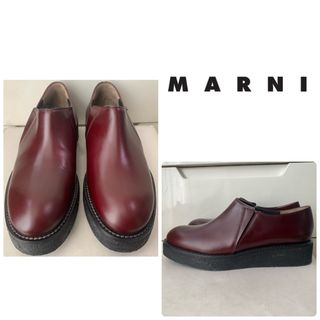 マルニ(Marni)のマルニ　ボルドーレザー　ローファー(ローファー/革靴)