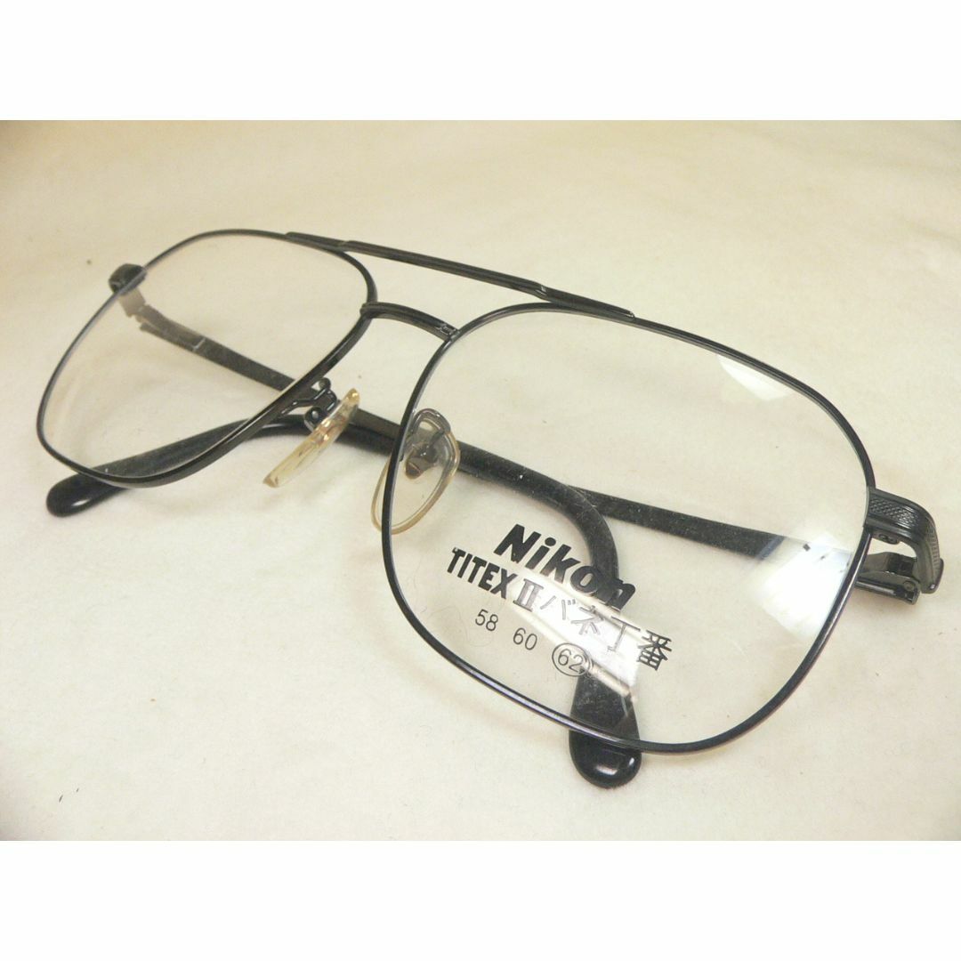 Nikon(ニコン)のNikon TITEX ヴィンテージ 眼鏡 フレーム ビッグサイズ スクエア  メンズのファッション小物(サングラス/メガネ)の商品写真