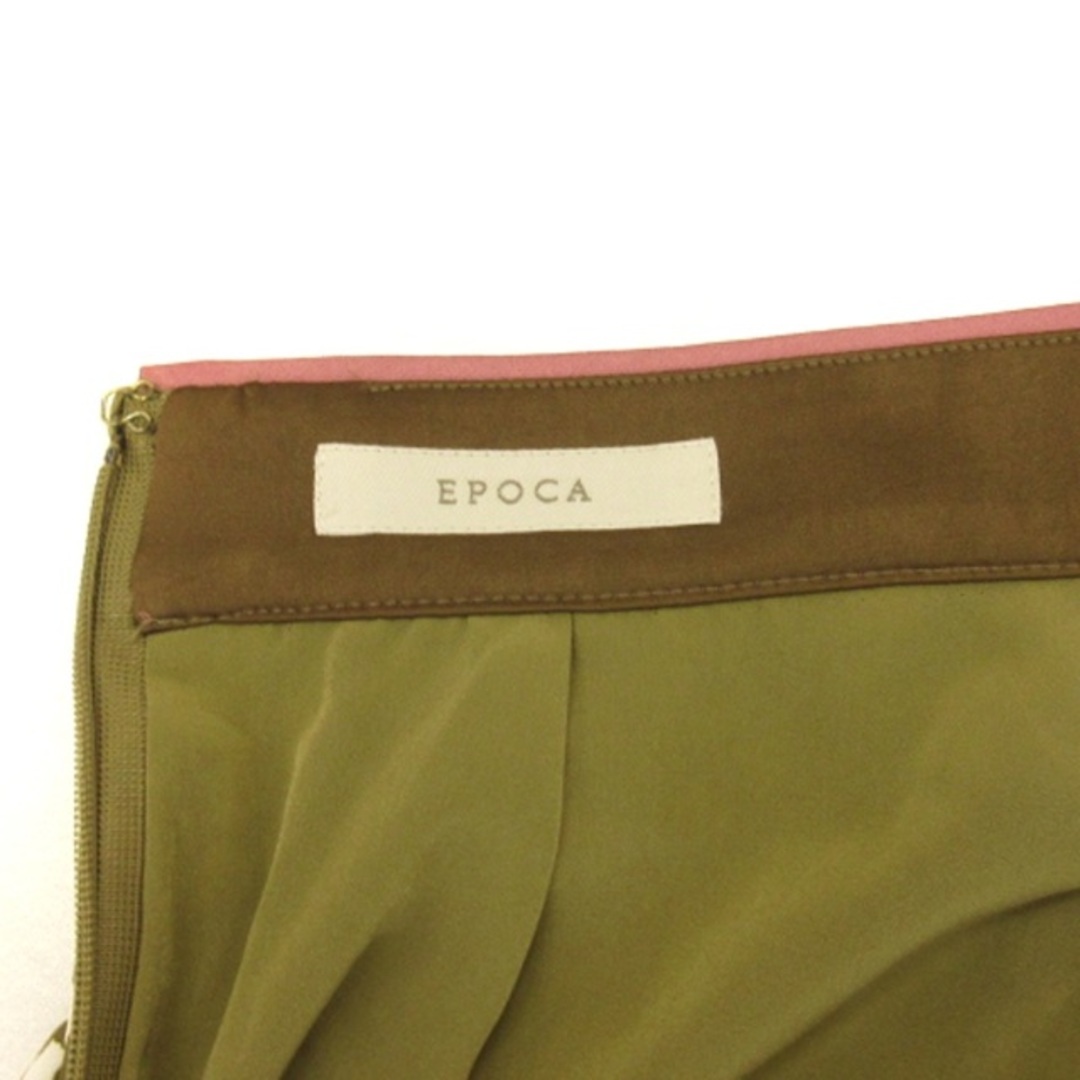 EPOCA(エポカ)のエポカ EPOCA スカート ロング フレア 総柄 カーキ系 42 ■ECS レディースのスカート(ロングスカート)の商品写真