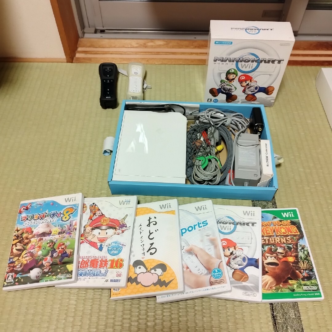 Wii(ウィー)のＷiiセット エンタメ/ホビーのゲームソフト/ゲーム機本体(家庭用ゲーム機本体)の商品写真