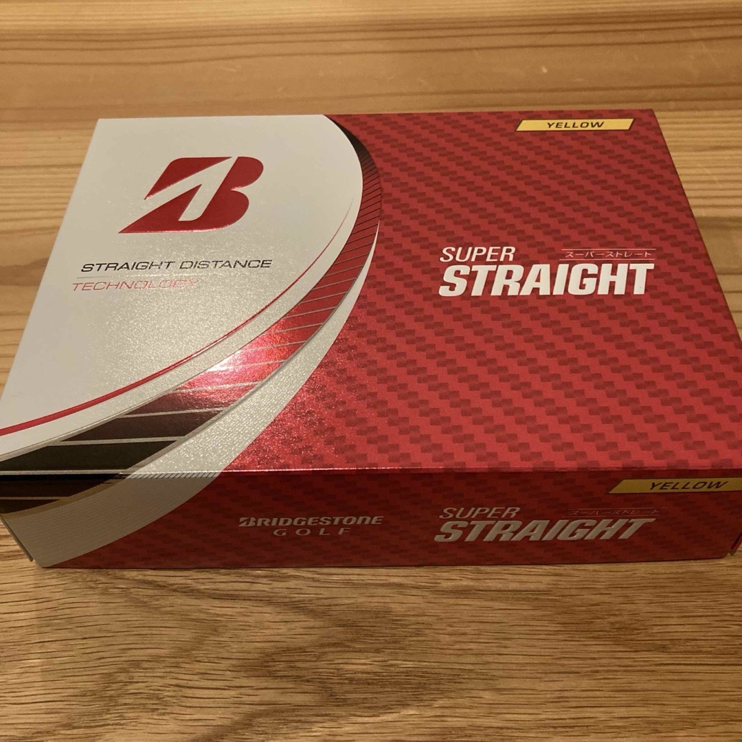 BRIDGESTONE(ブリヂストン)のブリヂストン　スーパーストレート　イエロー　1ダース スポーツ/アウトドアのゴルフ(その他)の商品写真