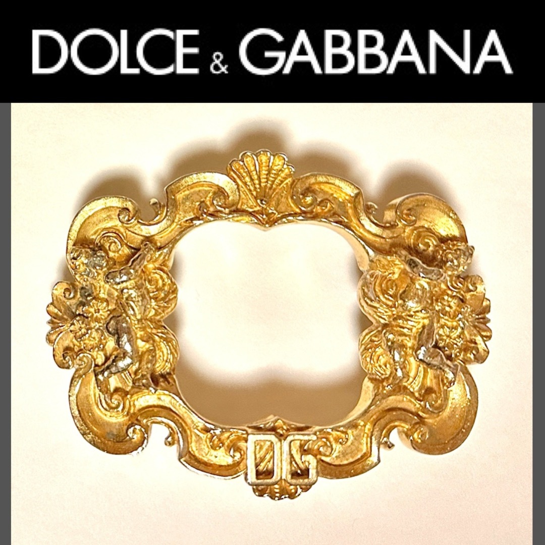 DOLCE&GABBANA(ドルチェアンドガッバーナ)のドルチェ&ガッバーナ バックル D&G エンジェル ゴールド ベルト 交換 希少 メンズのファッション小物(ベルト)の商品写真