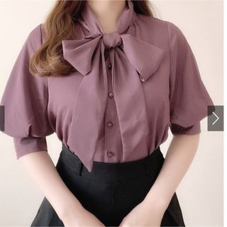 グレイル(GRL)のロングカフスリボンタイブラウス[k8762w](シャツ/ブラウス(半袖/袖なし))