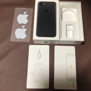 アイフォーン(iPhone)のiPhone7空箱アップルシールSIMピン32GB BLACK(その他)