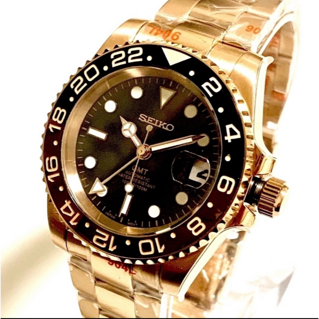 防水実験済 MOD WATCH カスタム NH34 GMT  銅　日差±3秒程 メンズの時計(腕時計(アナログ))の商品写真