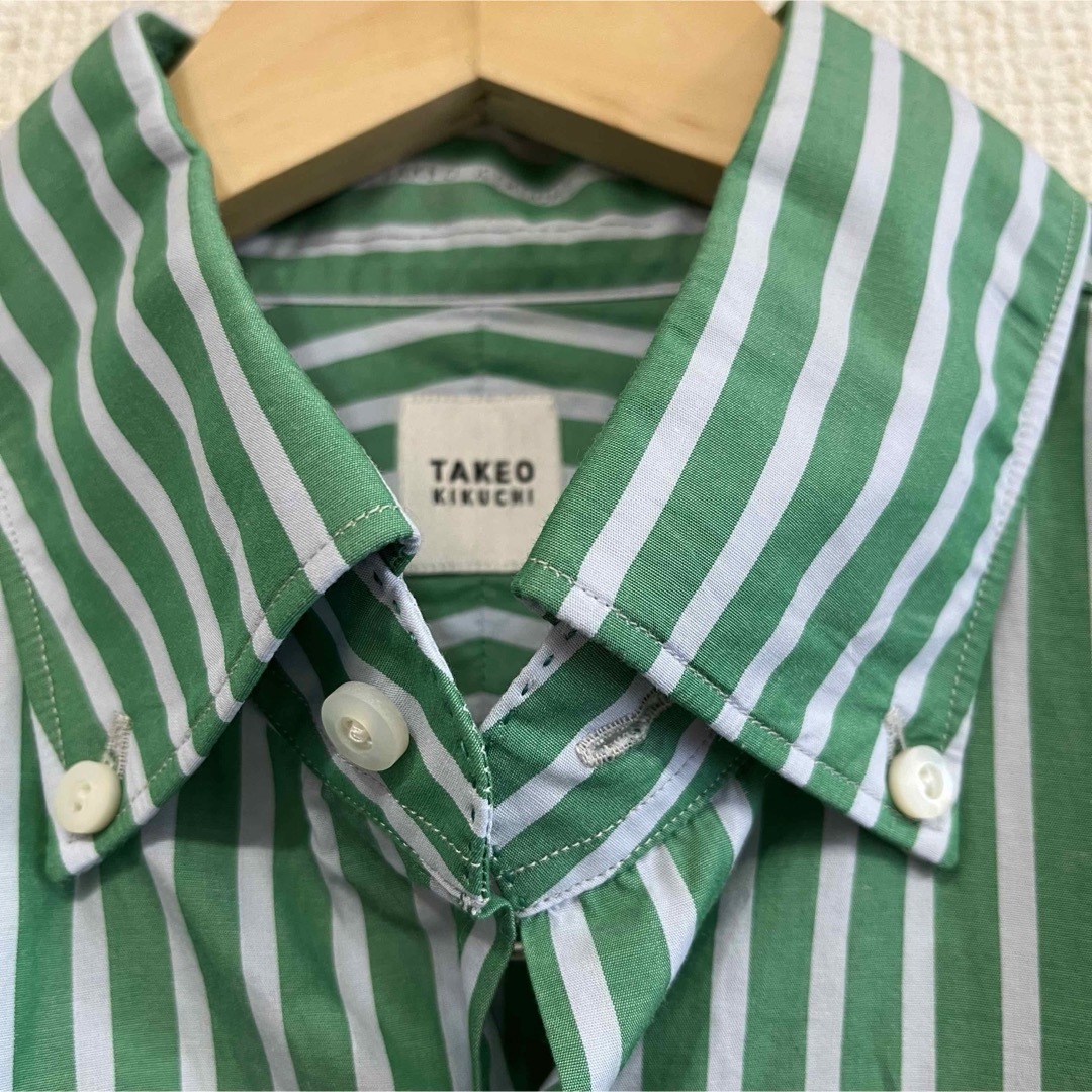 TAKEO KIKUCHI(タケオキクチ)のタケオキクチ　ストライプシャツ　コットン メンズのトップス(シャツ)の商品写真