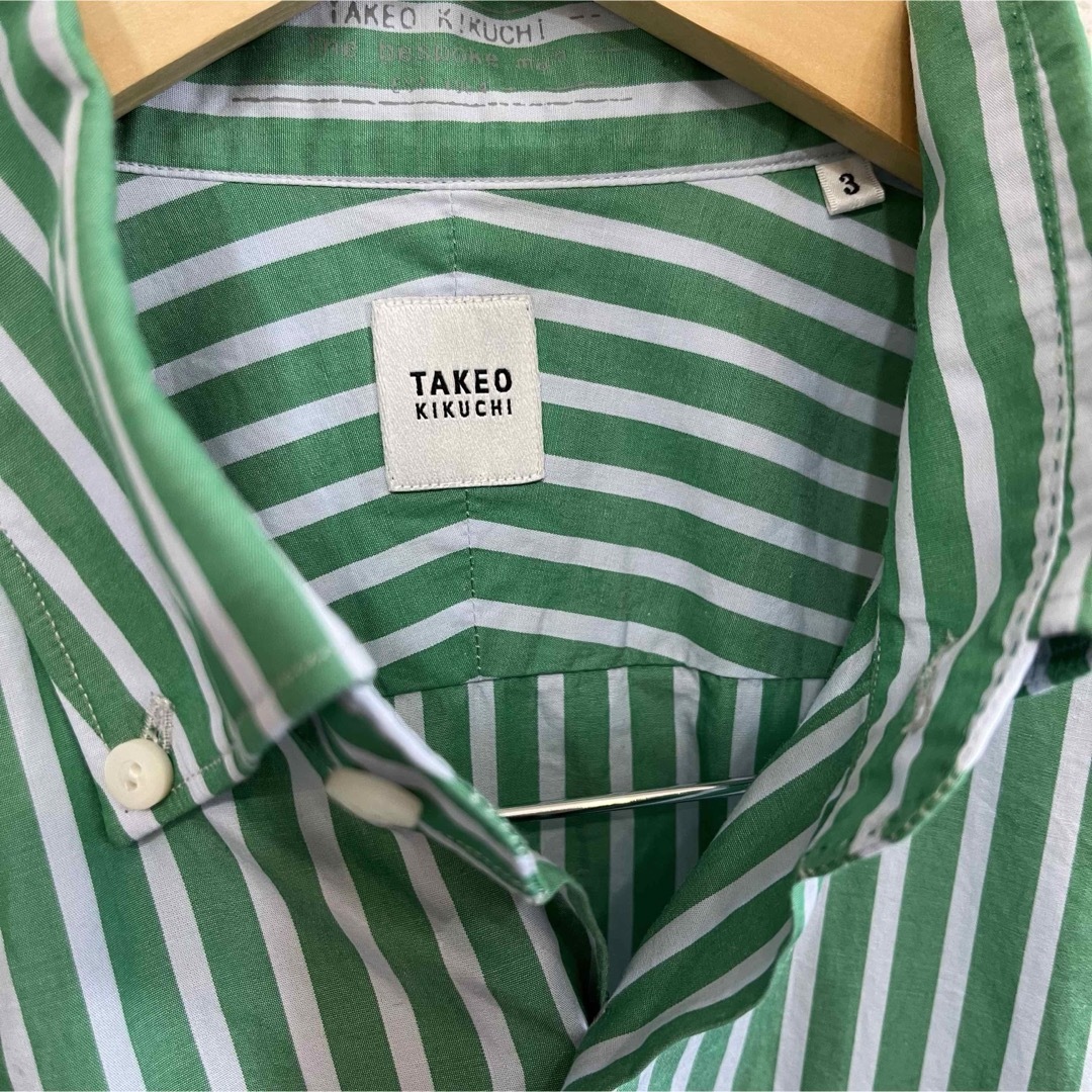 TAKEO KIKUCHI(タケオキクチ)のタケオキクチ　ストライプシャツ　コットン メンズのトップス(シャツ)の商品写真