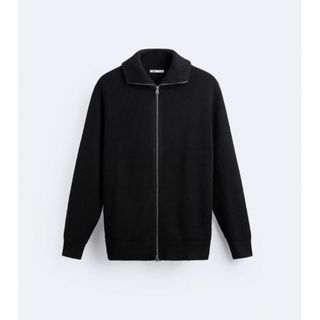 ザラ(ZARA)の【新品】zara ドライバーズニット M ブラック(ニット/セーター)