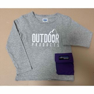 アウトドアプロダクツ(OUTDOOR PRODUCTS)の【OUTDOOR アウトドア】キッズ 長袖Tシャツ ロンT ポケット　110cm(Tシャツ/カットソー)