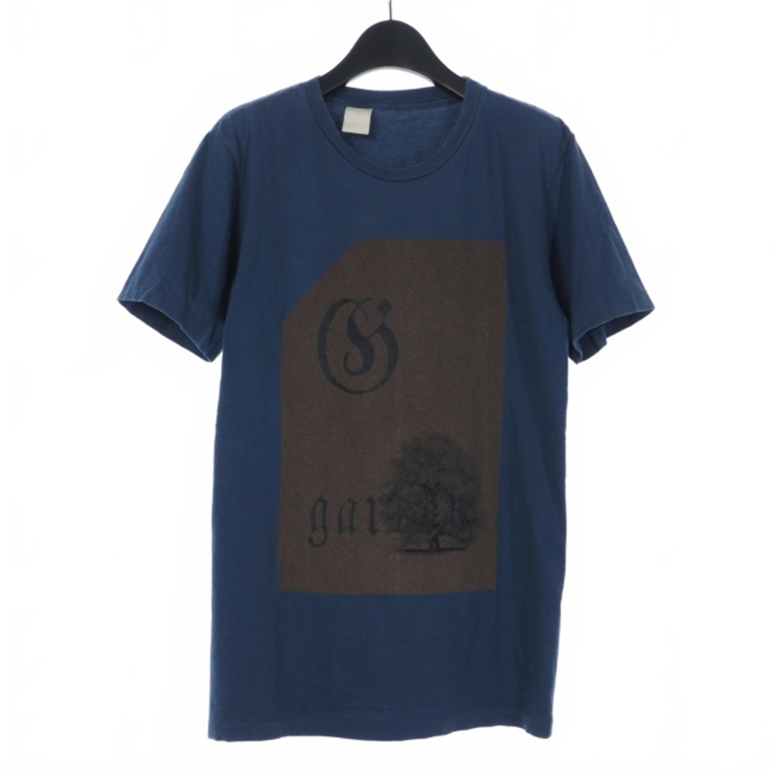 N.HOOLYWOOD(エヌハリウッド)のミスターハリウッド GARDEN プリント Tシャツ カットソー 半袖 38 紺 メンズのトップス(Tシャツ/カットソー(半袖/袖なし))の商品写真