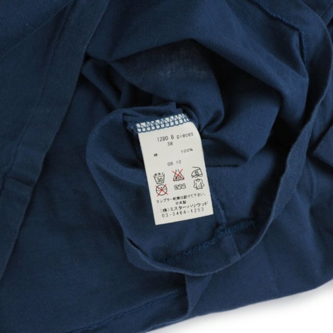 N.HOOLYWOOD(エヌハリウッド)のミスターハリウッド GARDEN プリント Tシャツ カットソー 半袖 38 紺 メンズのトップス(Tシャツ/カットソー(半袖/袖なし))の商品写真