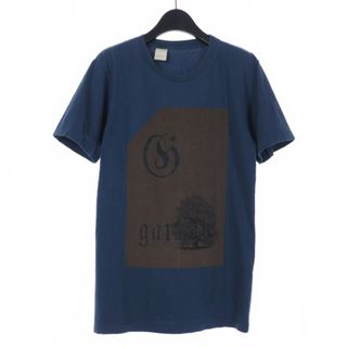 エヌハリウッド(N.HOOLYWOOD)のミスターハリウッド GARDEN プリント Tシャツ カットソー 半袖 38 紺(Tシャツ/カットソー(半袖/袖なし))