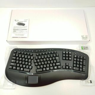 サンワダイレクト エルゴノミクス キーボード ワイヤレス 400-SKB063(PC周辺機器)