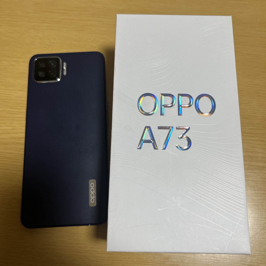 OPPO(オッポ)の【GO HOME様専用】OPPO A73 本体⭐︎ネービーブルー スマホ/家電/カメラのスマートフォン/携帯電話(スマートフォン本体)の商品写真