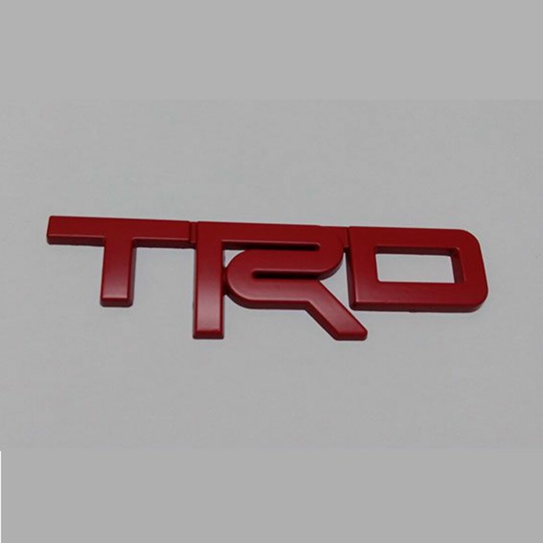 トヨタ(トヨタ)のTRD 3D 金属エンブレム レッド 自動車/バイクの自動車(車外アクセサリ)の商品写真