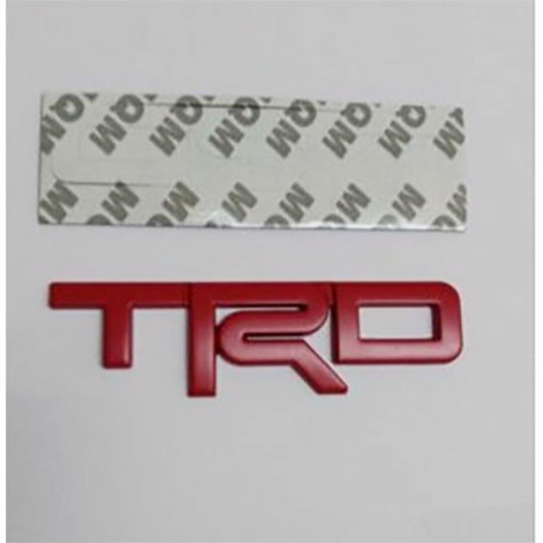 トヨタ(トヨタ)のTRD 3D 金属エンブレム レッド 自動車/バイクの自動車(車外アクセサリ)の商品写真