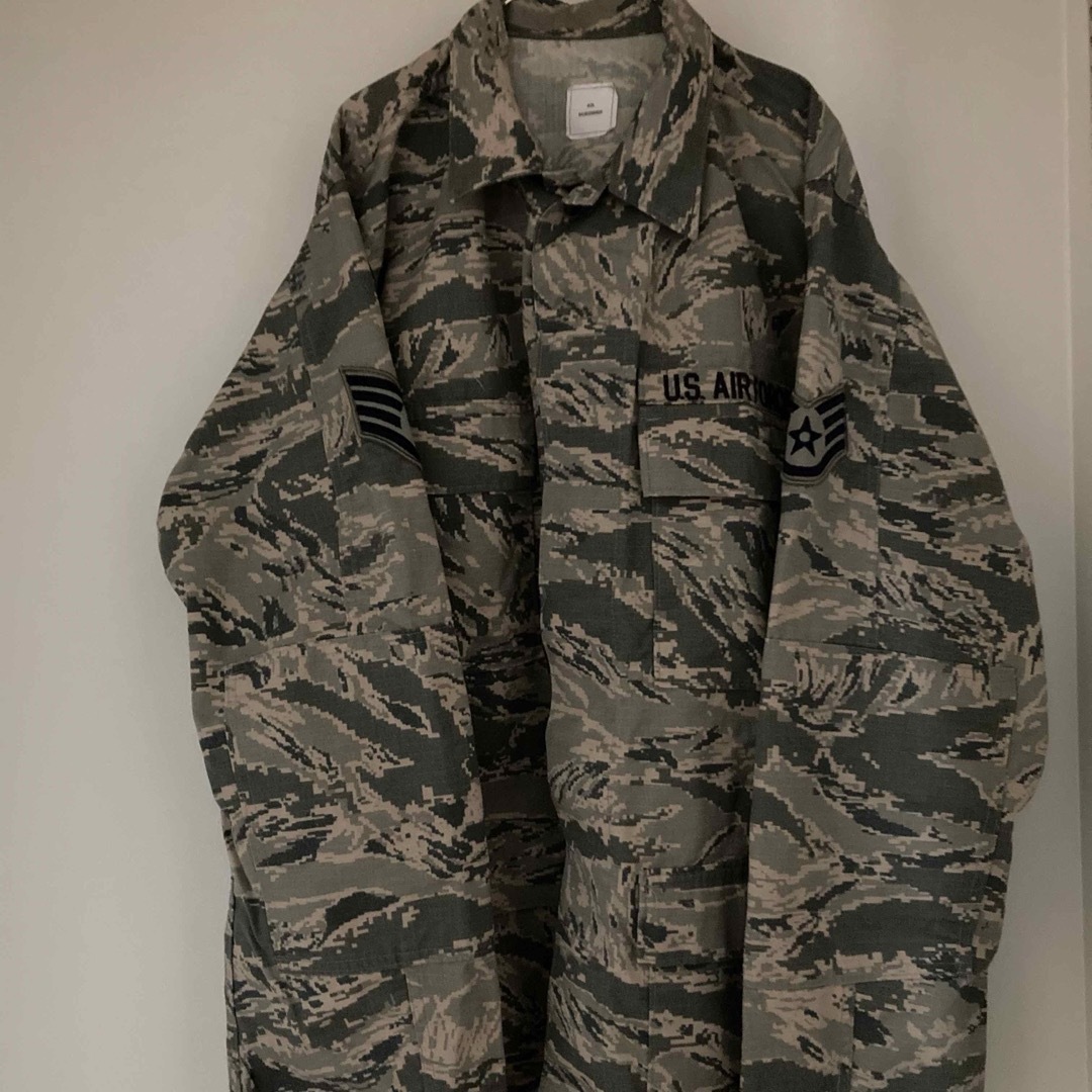 US AIRFORCE ミリタリージャケット カバーオール カモ 刺繍ワッペン メンズのジャケット/アウター(ミリタリージャケット)の商品写真