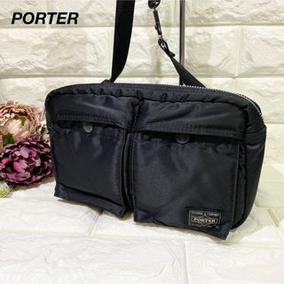 ポーター(PORTER)の【美品✨】PORTER  ポーター タンカー ウエストバッグ ボディーバッグ 黒(ボディーバッグ)