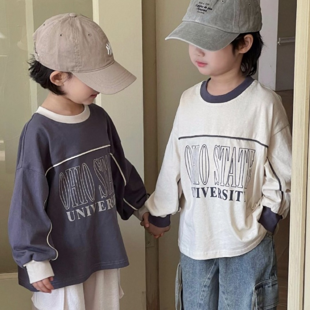 university ロンT キッズ/ベビー/マタニティのキッズ服男の子用(90cm~)(Tシャツ/カットソー)の商品写真