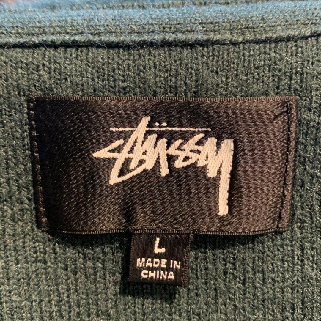 STUSSY(ステューシー)のSTUSSY ステューシー 22AW Shaggy Cardigan シャギーカーディガン グリーン Size L メンズのトップス(カーディガン)の商品写真