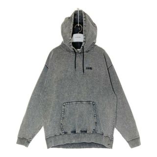 エックスガール(X-girl)の★X-girl エックスガール 105221012016 CHEMICAL WASH BIG SWEAT HOODIEパーカー グレー sizeM(パーカー)