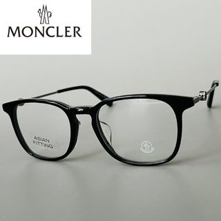 モンクレール(MONCLER)のメガネ モンクレール ウェリントン アジアンフィット ブラック グレー(サングラス/メガネ)