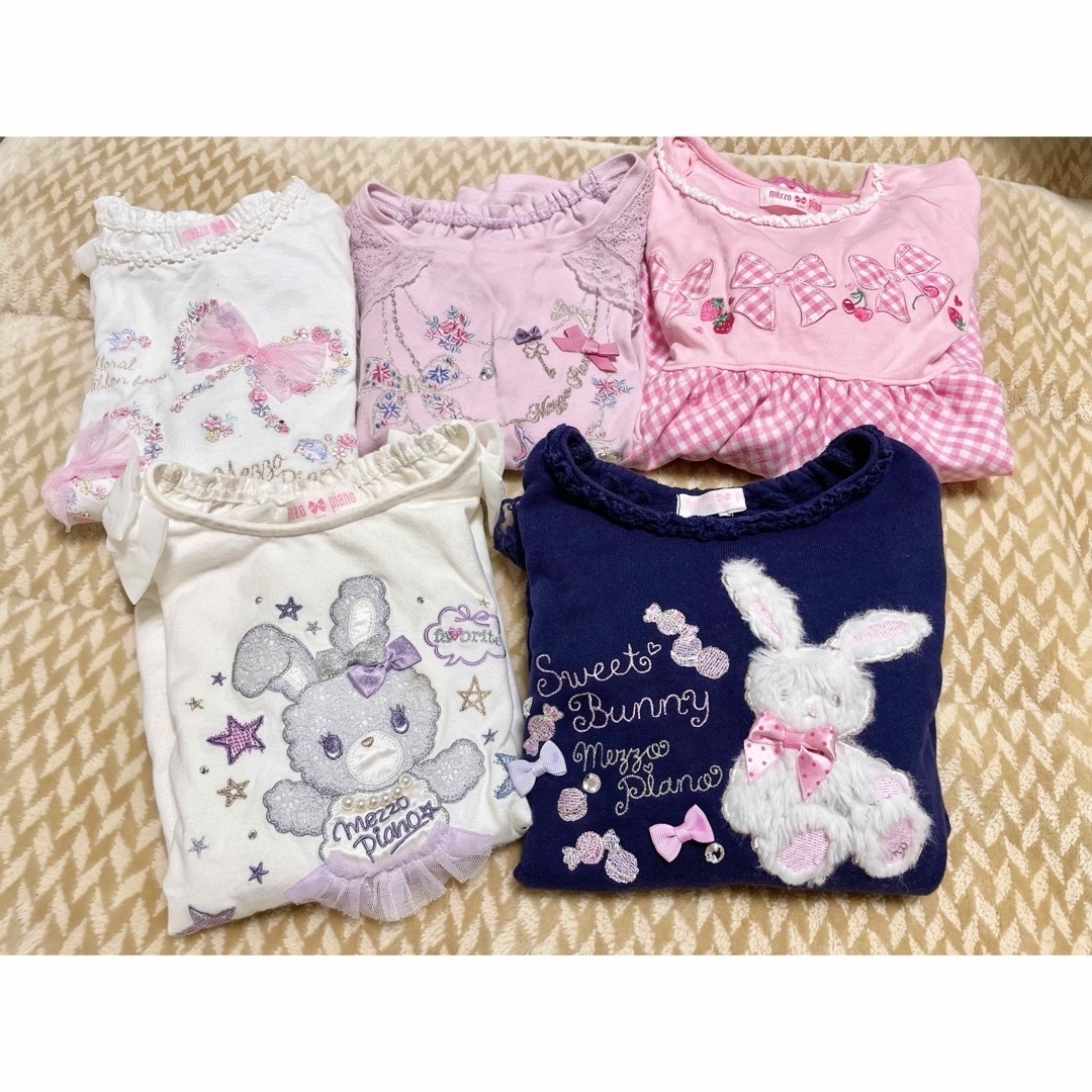 mezzo piano(メゾピアノ)の🎀メゾピアノ　130🎀 キッズ/ベビー/マタニティのキッズ服女の子用(90cm~)(Tシャツ/カットソー)の商品写真