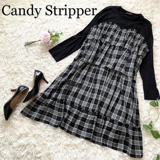 Candy Stripper - 【レア】キャンディーストリッパー　ギンガムチェックティアードワンピース