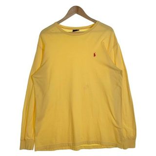 ラルフローレン(Ralph Lauren)のPolo by Ralph Lauren ポロラルフローレン ロングスリーブTシャツ イエロー Size M(Tシャツ/カットソー(七分/長袖))