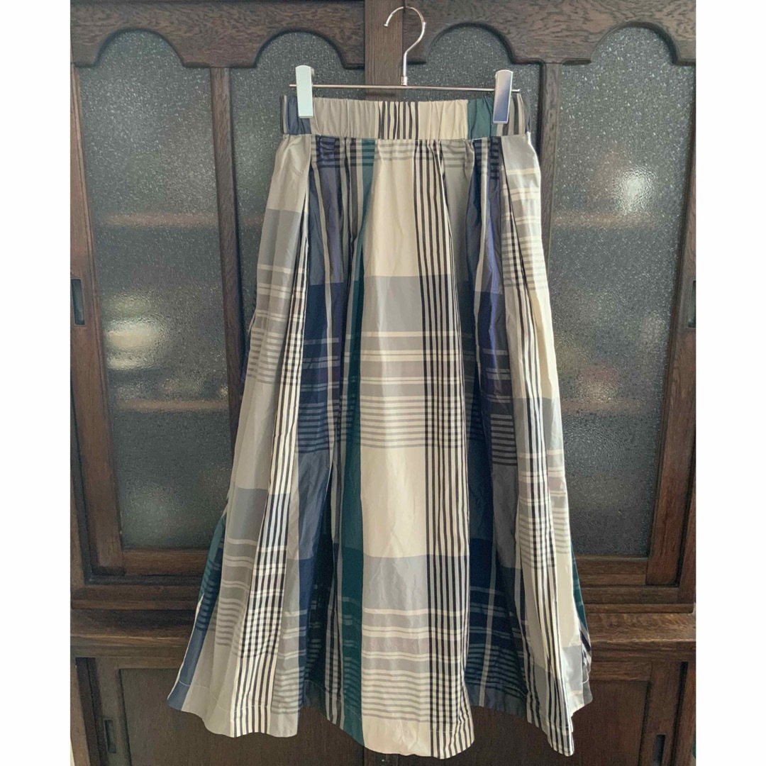 DouDou(ドゥドゥ)のドゥドゥ DouDou ロング チェック スカート レディースのスカート(ロングスカート)の商品写真