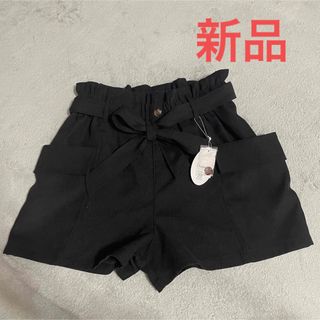 【新品　1点限り】ショートパンツ　ボトム　ズボン　黒　Lサイズ　chulatte