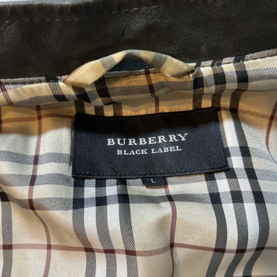 BURBERRY BLACK LABEL(バーバリーブラックレーベル)のゲム様専用【バーバリーブラックレーベル】革ジャン メンズのジャケット/アウター(レザージャケット)の商品写真