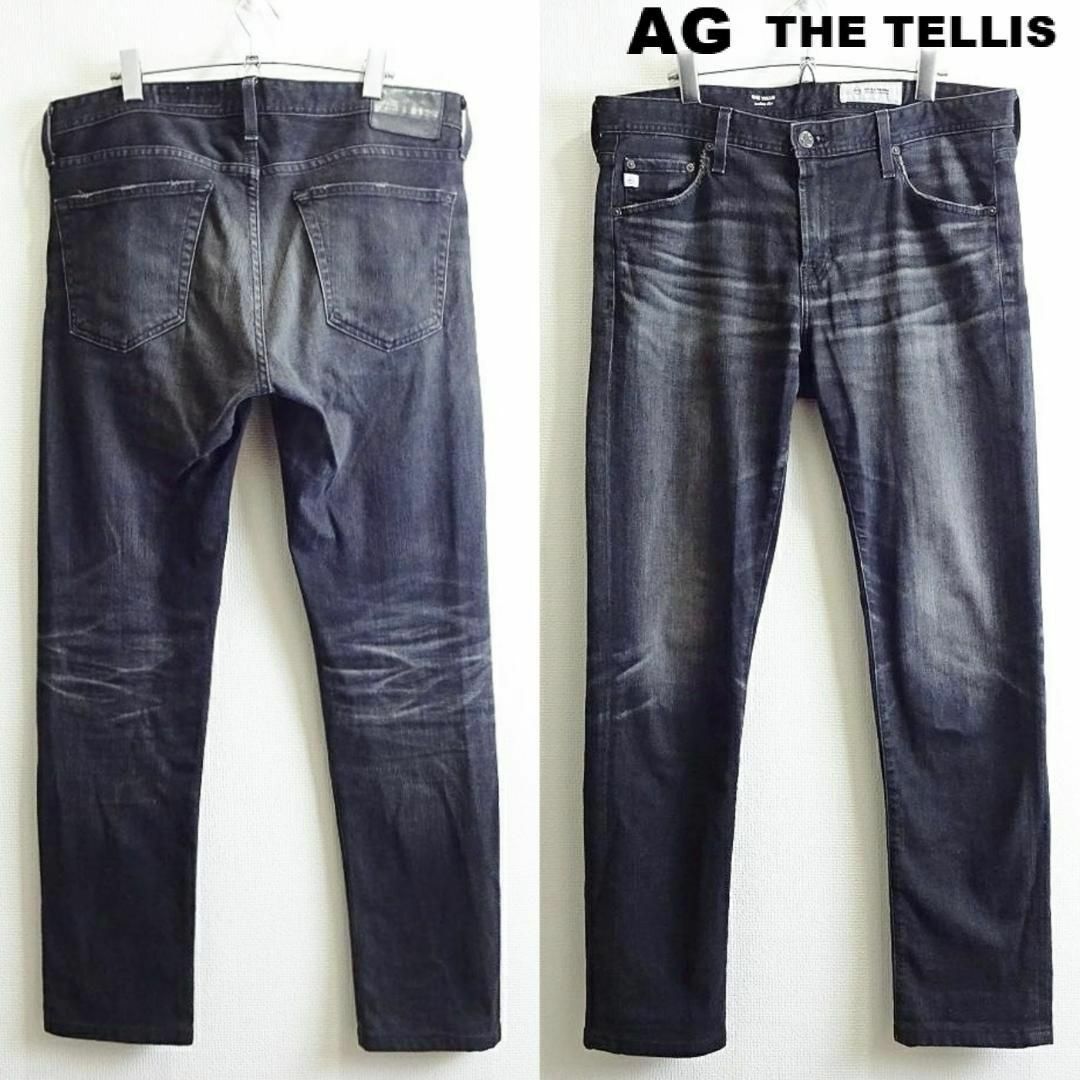 AG(エージー)のAG　THE TELLIS　W91cm　モダンスリムデニム　強ストレッチ　黒 メンズのパンツ(デニム/ジーンズ)の商品写真