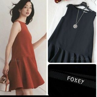 フォクシー(FOXEY)のフォクシー♡フリルワンピース(ひざ丈ワンピース)