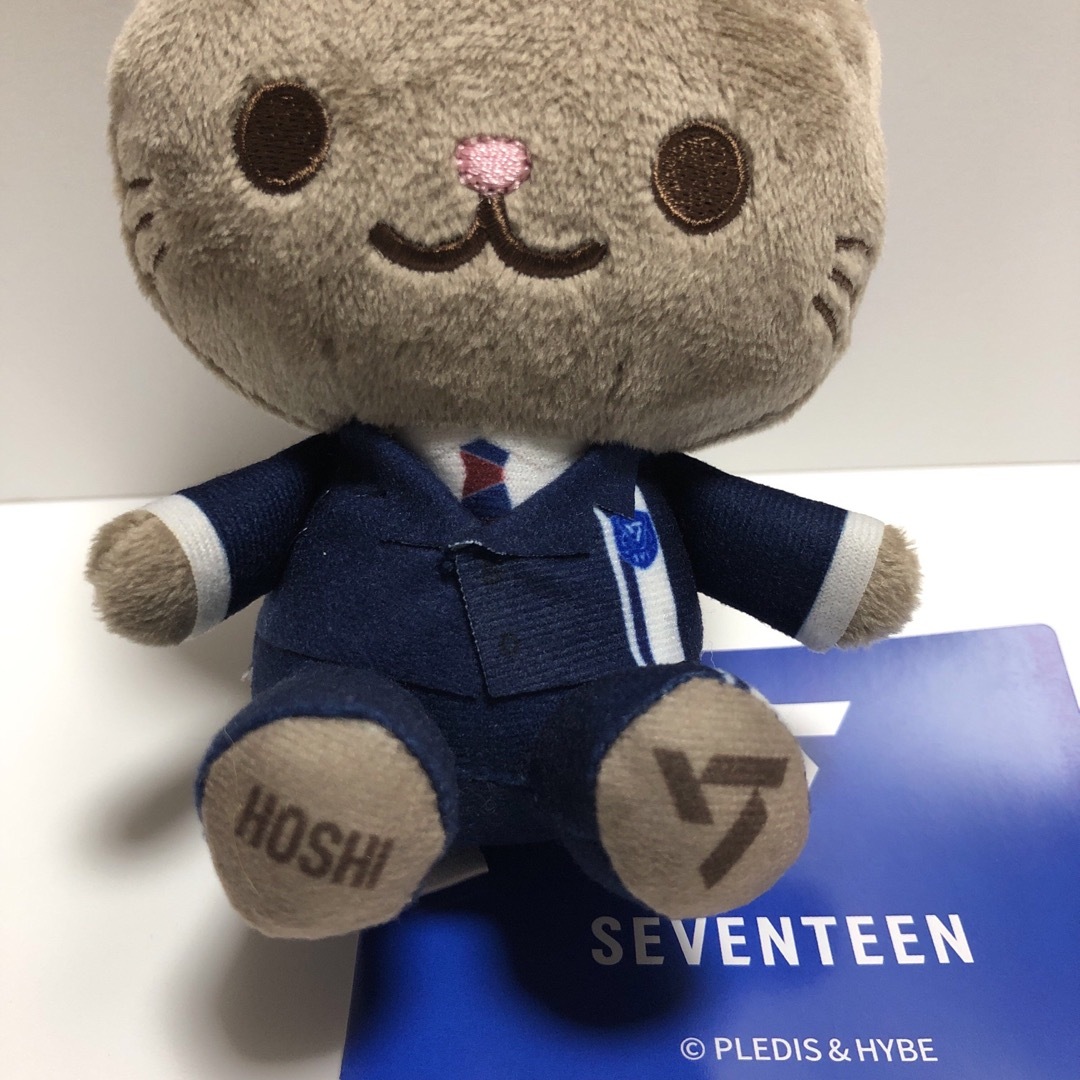 SEVENTEEN(セブンティーン)のSEVENTEEN【HOSHI】ホシ　猫　ぬいぐるみ　２点セット エンタメ/ホビーのタレントグッズ(アイドルグッズ)の商品写真