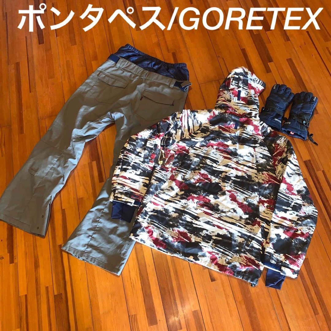 PONTAPES(ポンタペス)のスノボー/ポンタペスウェア上下セットXXL /手袋KOMBI /GORE-TEX スポーツ/アウトドアのスノーボード(ウエア/装備)の商品写真