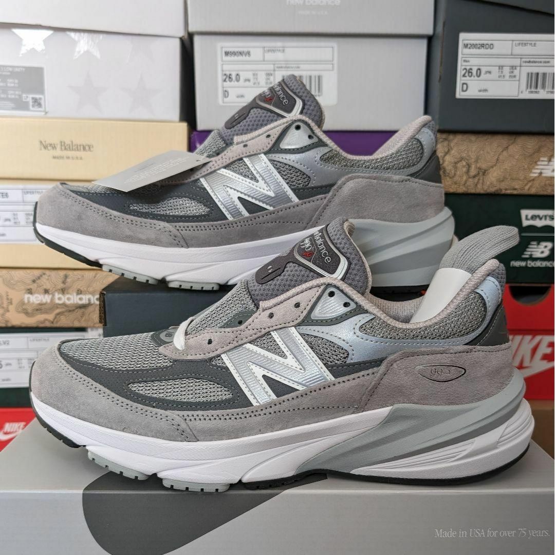 New Balance(ニューバランス)のあんしん鑑定利用可能【新品未使用】m990gl6 ニューバランス　990v6 メンズの靴/シューズ(スニーカー)の商品写真