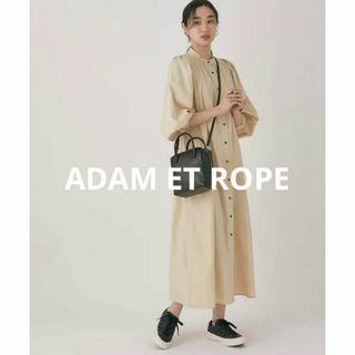 アダムエロペ(AER ADAM ET ROPE)の★アダムエロペ★バンドカラーフレアスリーブワンピース(ロングワンピース/マキシワンピース)