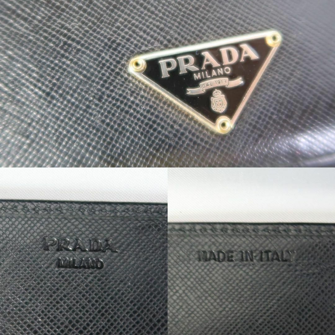 PRADA(プラダ)のs772 プラダ 長財布 サフィアーノ 三角プレート 黒レザーブラック その他のその他(その他)の商品写真